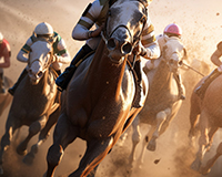 Apuestas deportivas online a carreras de caballos en Estados Unidos.