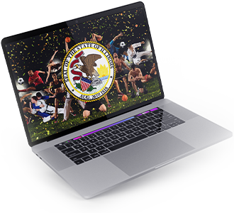 Computadora con casas de apuestas en USA, desde Illinois.