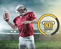 Casa de apuestas con pago anticipado en la NFL.