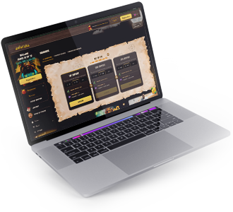 Web de la casa de apuestas Awintura en un ordenador.