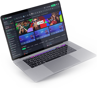 Web de la casa de apuestas BC Game en un ordenador.