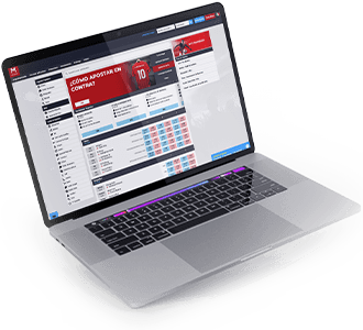 Web de la casa de apuestas Matchbook en un ordenador.