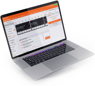 Web de la casa de apuestas Betsson en un ordenador.